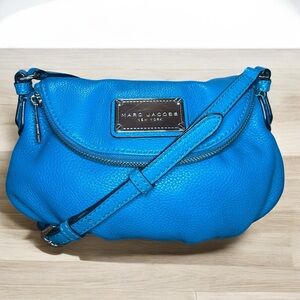 Marc Jacobs Natasha Hobo Vibrant Blue Crossbody Bag